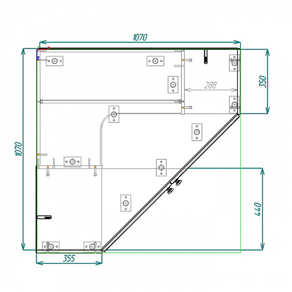 Шкаф угловой Софт ШКУ-01