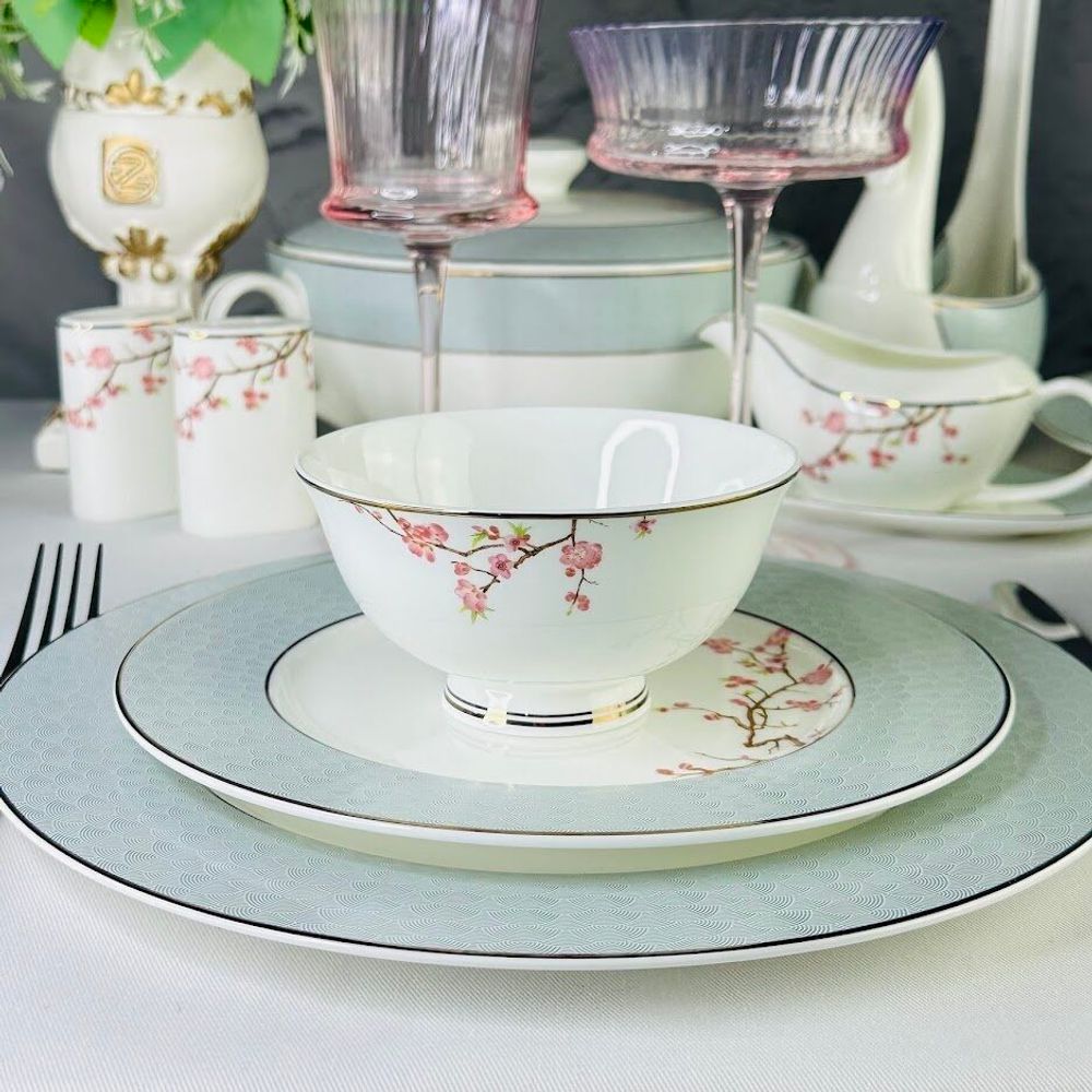 Lenardi 145-644 Набор из 2 салатников 11,5см САКУРАуп.(х24)Костяной фарфор