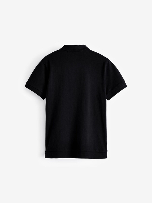 Поло на молнии для мальчика Next K87-315, Черный