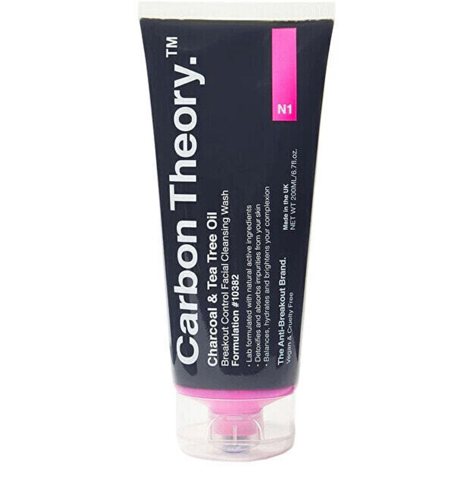 Čisticí pleťový gel Charcoal &amp; Tea Tree Oil Breakout Control (Facial Cleansing Wash) 200 ml