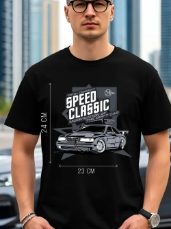 Футболка мужская y2k с принтом машиной