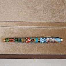 Ручка с ручной росписью Палех "Александр Невский"