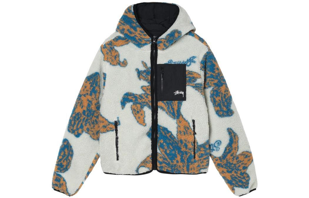 Куртки Stussy SS22 Floral Sherpa Hood Jacket, 118482