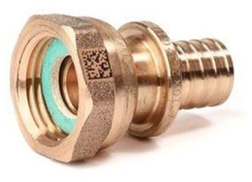 Переходник Рехау 20-G 1/2" RX+ с накидной гайкой бронза (арт. 14563373001)