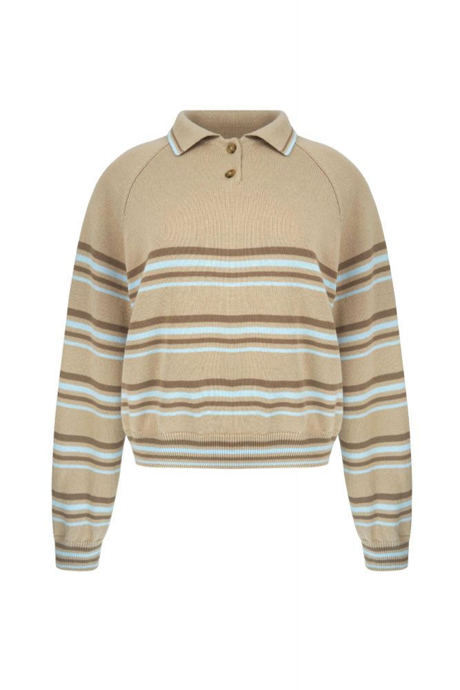Поло в полоску из хлопка