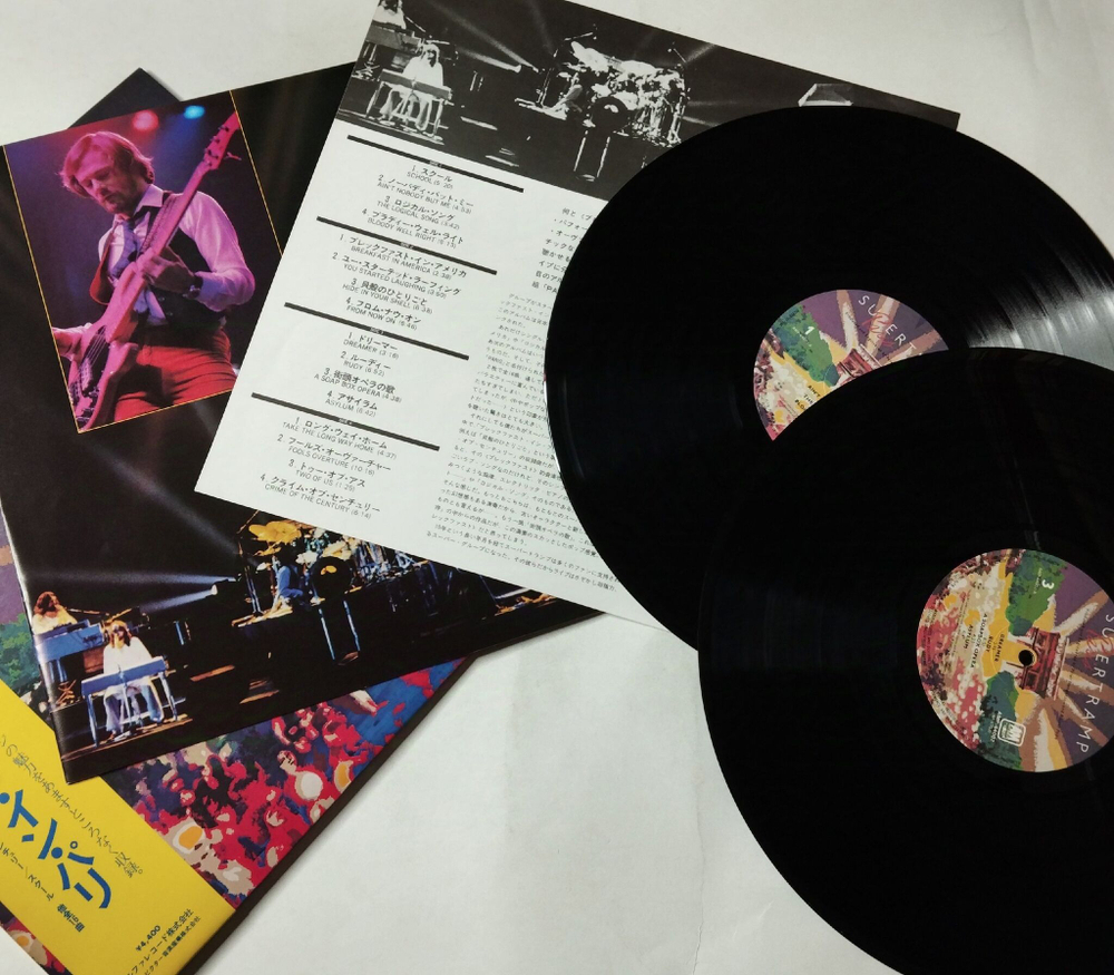 Винтажная виниловая пластинка LP Supertramp Paris (Japan 1980) (Obi)