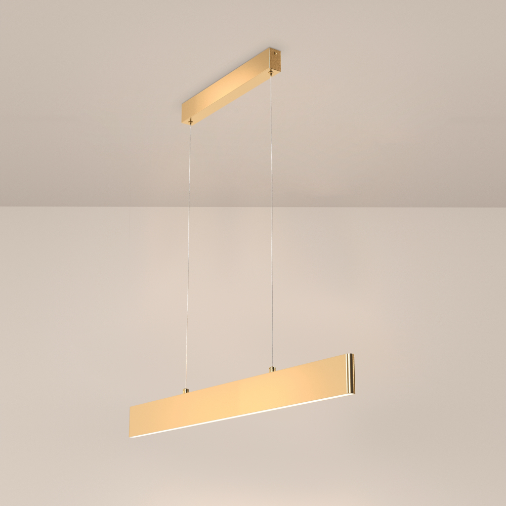 Подвесной светодиодный светильник Maytoni Step P010PL-L23G4K золото