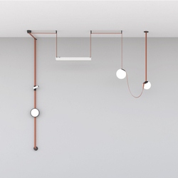 DK5550-BK Cветильник для трека-ремня Belty, серия Orb, со светодиодом, D150*H147мм, 48V DC, 10W, RA90, 120°, 4000K, IP20, белый, акрил