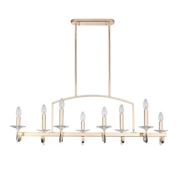 SL1405.223.08 Люстра подвесная ST-Luce Латунь/Латунь, Прозрачный E14 8*40W BRASS