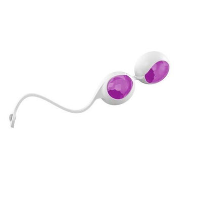 Любовные шарики OVO с дополнительным комплектов шаров (Цвет: фуксия, хром)