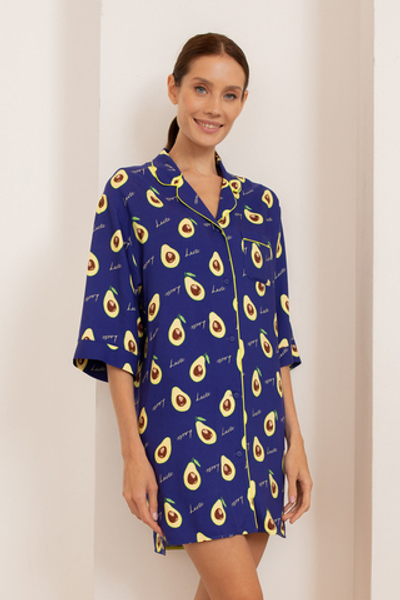 Рубашка 56426 Фиолетовый авокадо Laete