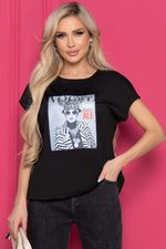 Футболка "Vogue" (черная) Б8522 LT Collection