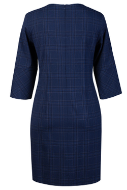 Платье женское 1390Ав, клетка #324К051390Ав