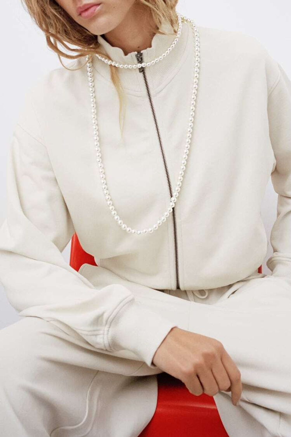 Zara choker sweater hot sale