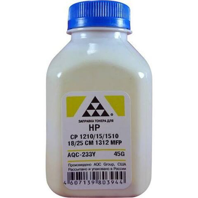 Тонер для картриджей HP CB542A/CE322A/CF212A Yellow (45г) (AQC-США) Россия