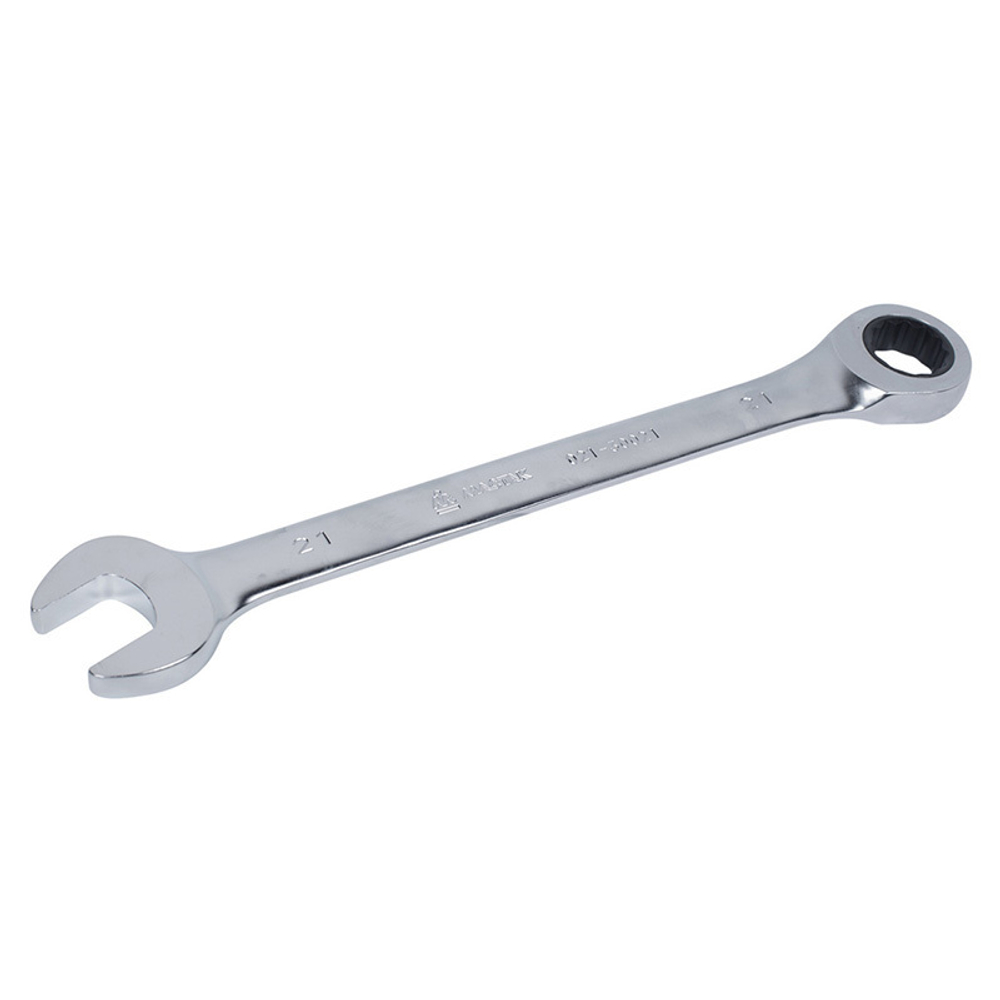 МАСТАК (021-30021H) Ключ комбинированный с трещоткой 21 мм