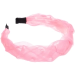 Ободок для волос «МАРЦИПАН», мальта, ширина 3см, микс 6 цветов ( в пакете с подвесом)