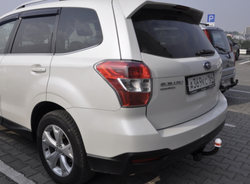 Фаркоп Subaru Forester 2013-2016 (кроме рейстайлинга 2016 г.), условно-съемный,(без электрики) Трейлер.8501