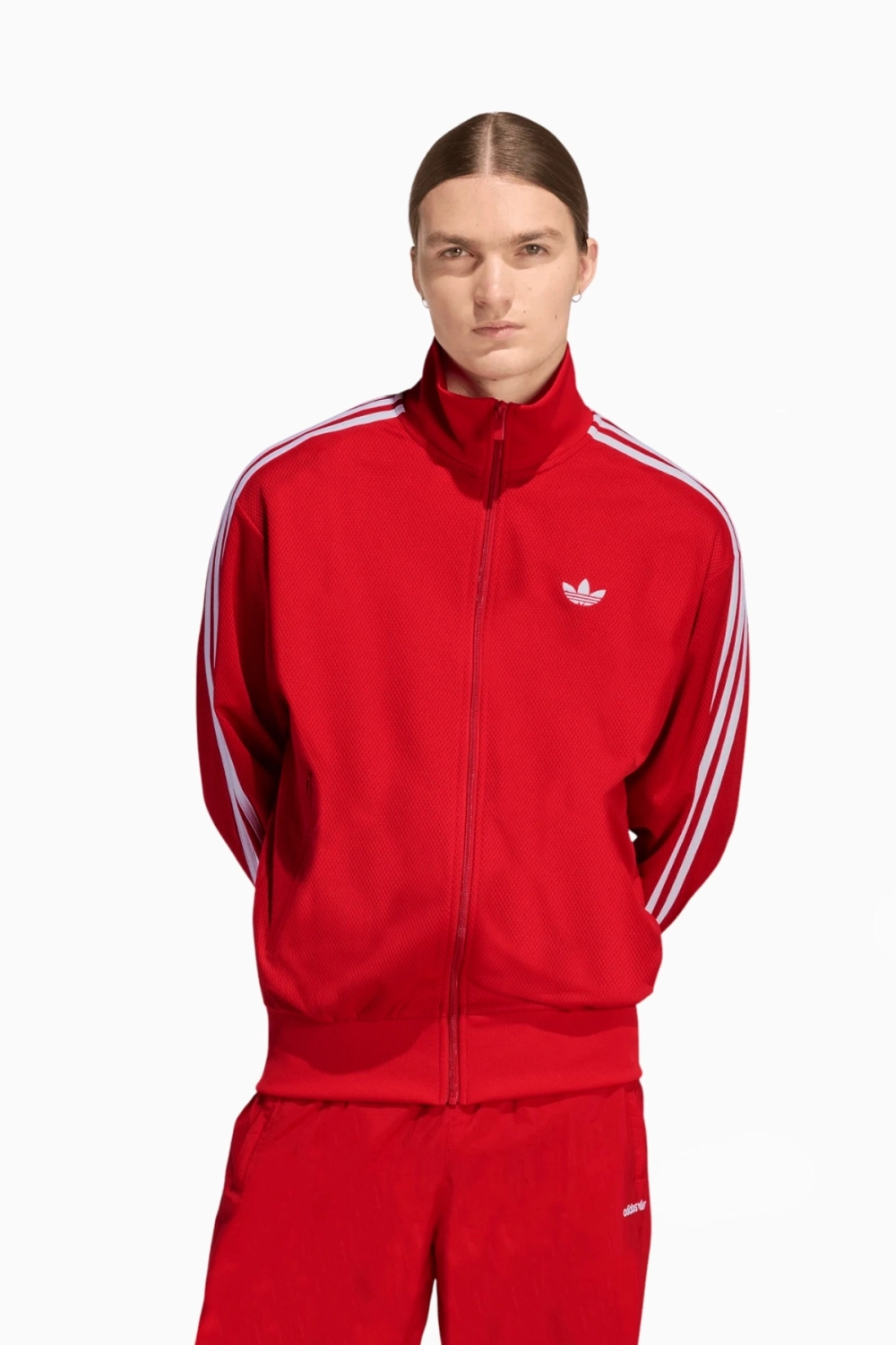 Кофта adidas Firebird Adicolor Mesh Track Top - красный
