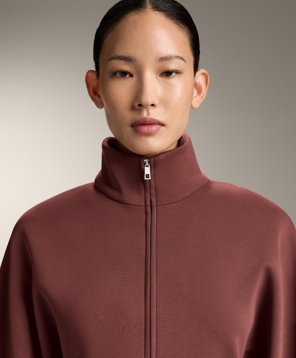 Oysho Куртка приталенная из модала Brushed, линялый махагон