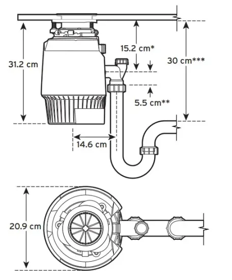 Измельчитель пищевых отходов In Sink Erator Evolution Plus 1000 SR