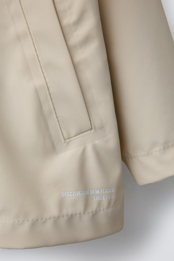 ZARA ЛЕГКИЙ ДОЖДЕВИК WATER REPELLENT, ЦВЕТ СЛИВОЧНОГО МАСЛА