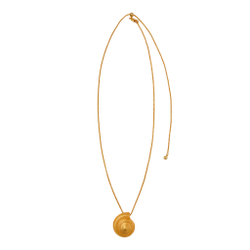 золотистая ракушка на цепочке