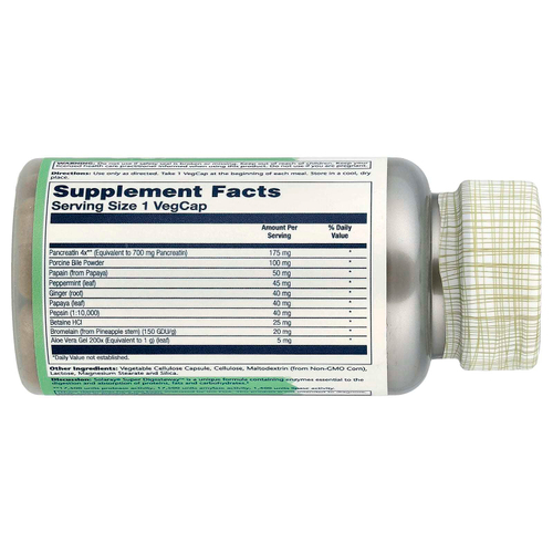 Solaray, Super Digestaway, смесь пищеварительных ферментов, 90 вегетарианских капсул