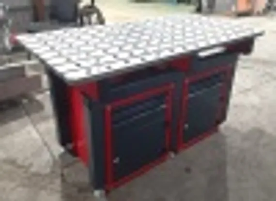 Сборочно-сварочный стол c выдвижными ящиками, СЛОТ-СТОЛ