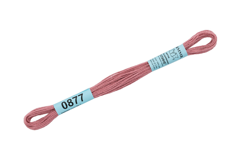 Мулине "Gamma", 100% хлопок, 8 м, №0877