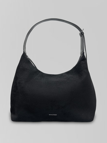 Сумка May Va 15055 замшевая на замке с одной удлиненной ручкой