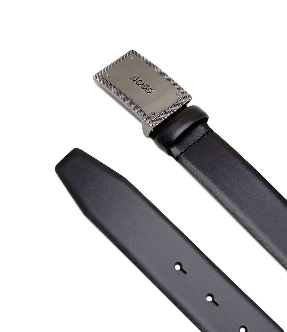 Кожаный ремень Icon BOSS BLACK - черный(50503310)