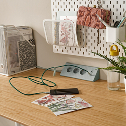 IKEA LILLHULT  (ИКЕА ЛИЛЛХУЛТ)  -  USB-C - USB-C, зеленый, 1,5 м