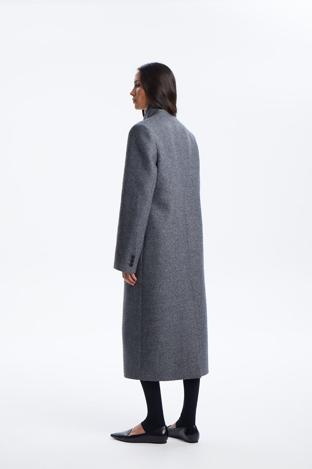 Пальто прямое, Серый