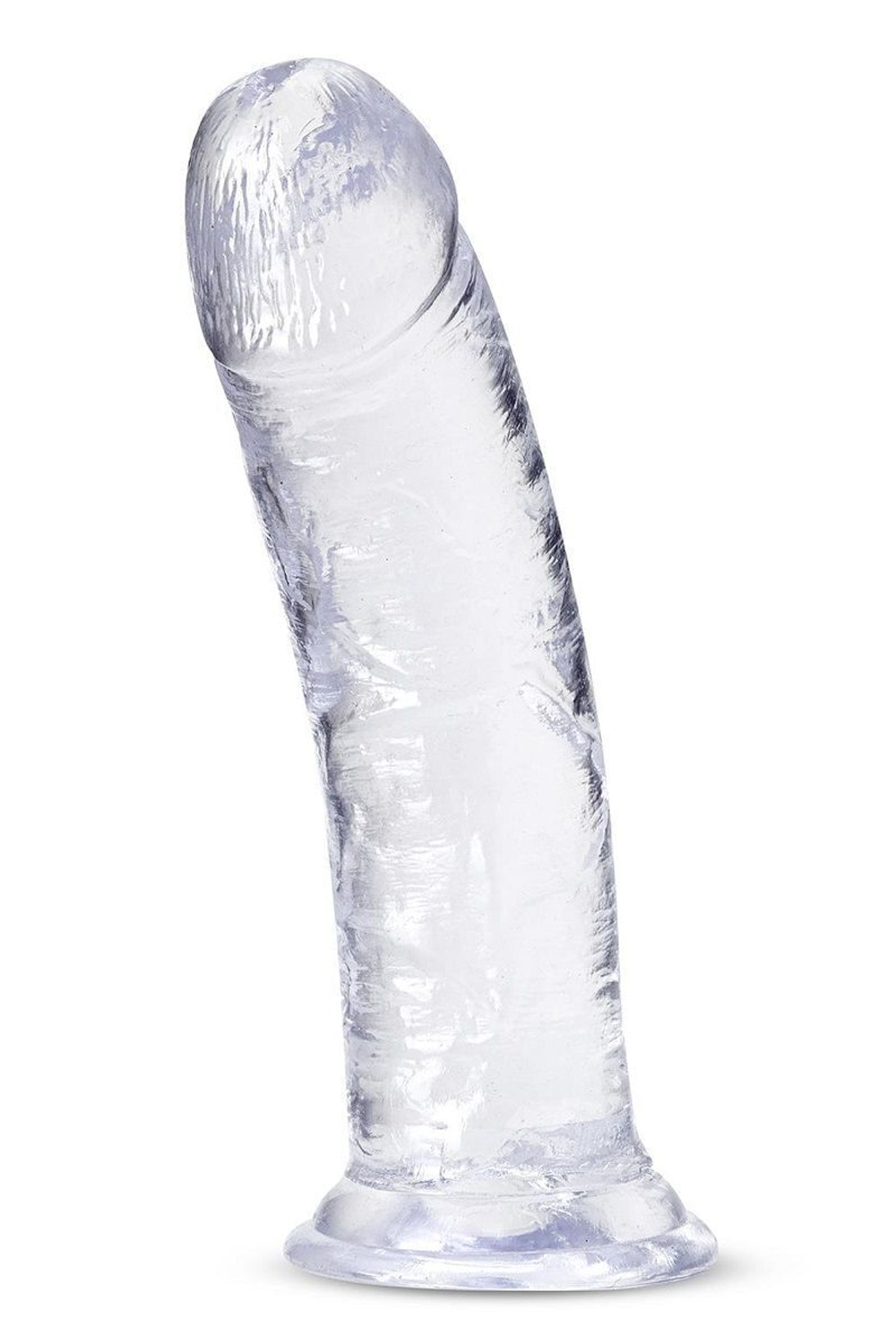 Прозрачный фаллоимитатор-реалистик Roar n Ride - 20,3 см. (Цвет: прозрачный)