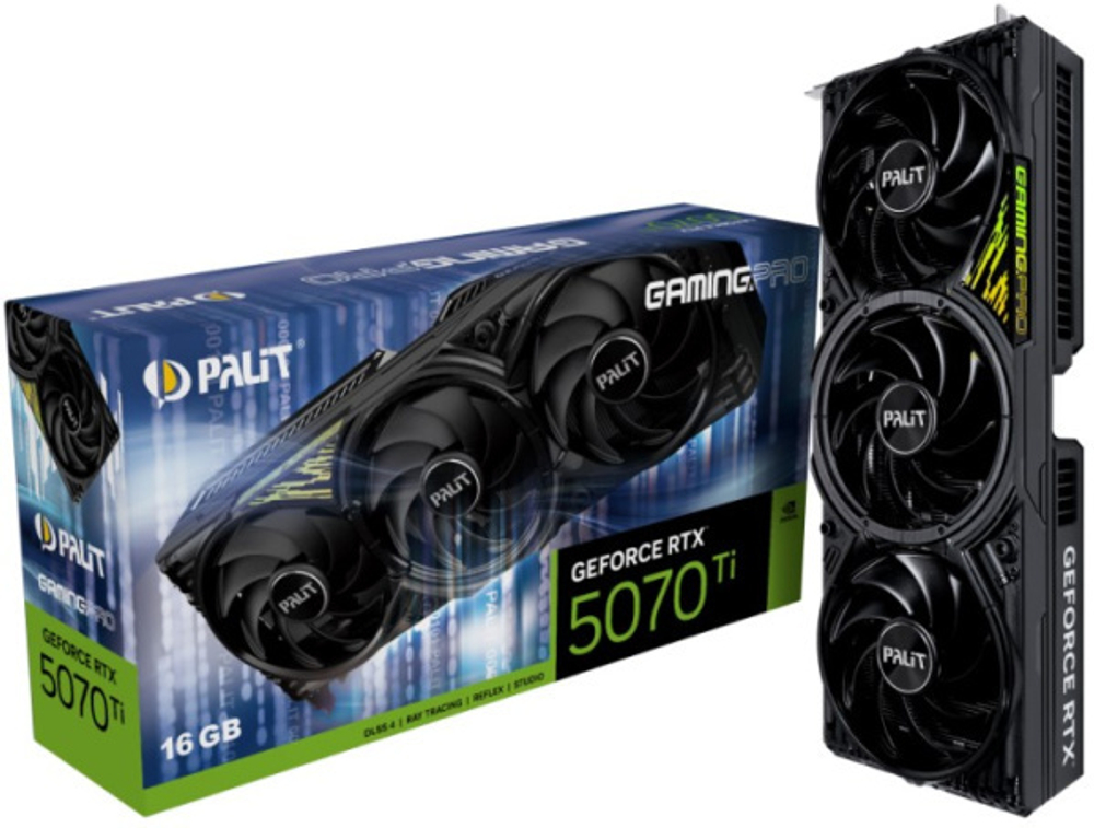 Видеокарта Palit GeForce RTX 5070 Ti GamingPro (NE7507T019T2-GB2031A)
