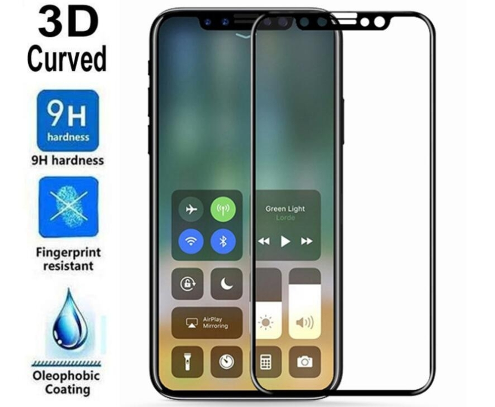 Защитное стекло 4D/5D/10D для iPhone X/Xs