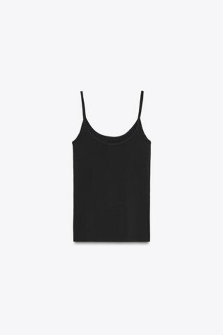 ZARA МАЙКА ИЗ ЛИОЦЕЛЛА, ЧЕРНЫЙ