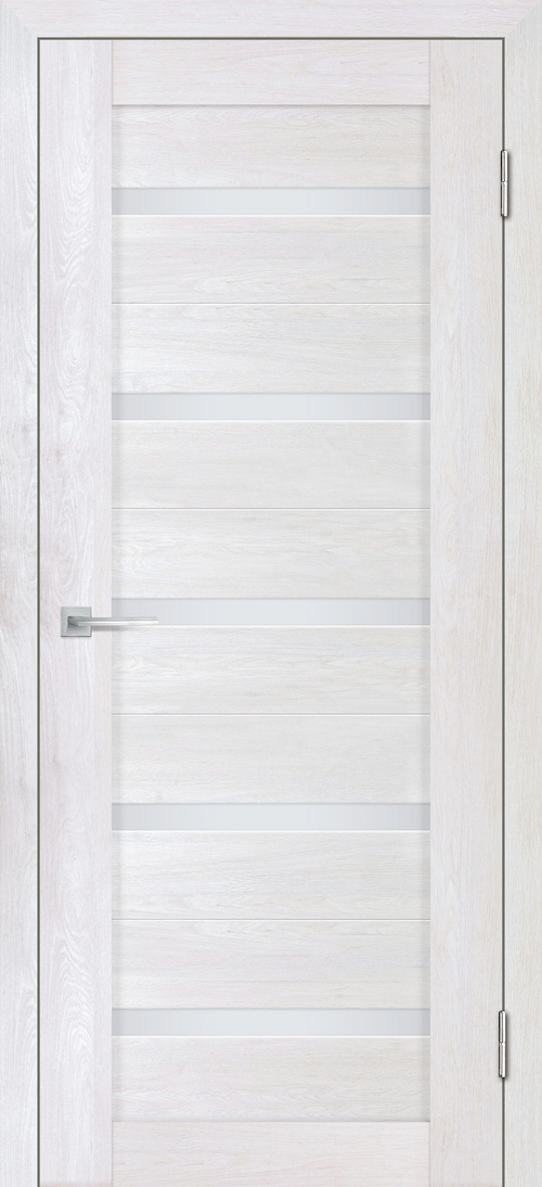 Дверь Деко-22 (3D) / Цвет жемчужный / белый сатинат / Двери STABILE PORTE