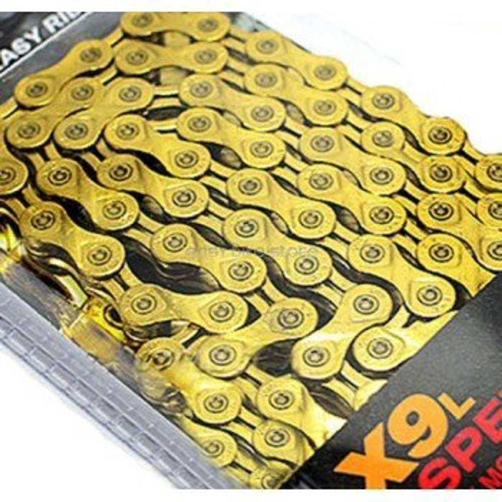 Цепь KMC X9L 116 links Ti-N (Gold)