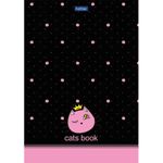 Блокнот А5 (146х205 мм) 50 л., склейка, ламинированная бумага, в точку, HATBER Premium, CATs, 50Б5лA9к