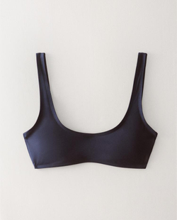 ZARA HOME БИКИНИ ТОП С КРУГЛЫМ ВЫРЕЗОМ, СИНИЙ