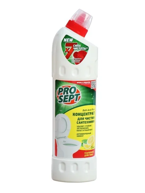Чистящее средство для ухода за сантехникой Bath Acid PIus&quot; Лимон&quot;, концентрат, 750 мл