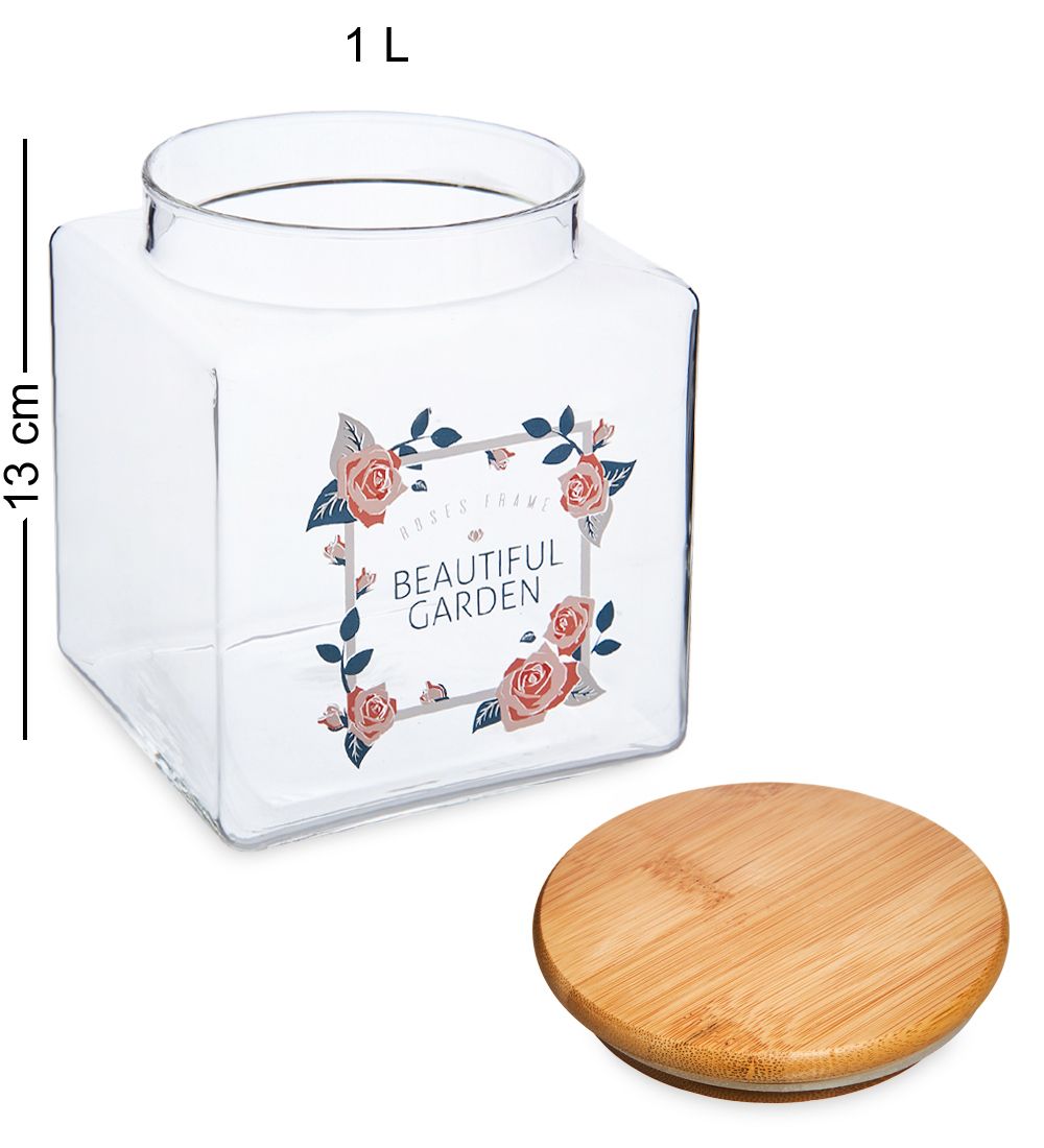 GS- 20/3 Банка для сыпучих «Цветочное очарование» 1л