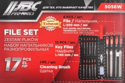 Набор напильников разнопрофильных, 17шт JBC JBC-5056W