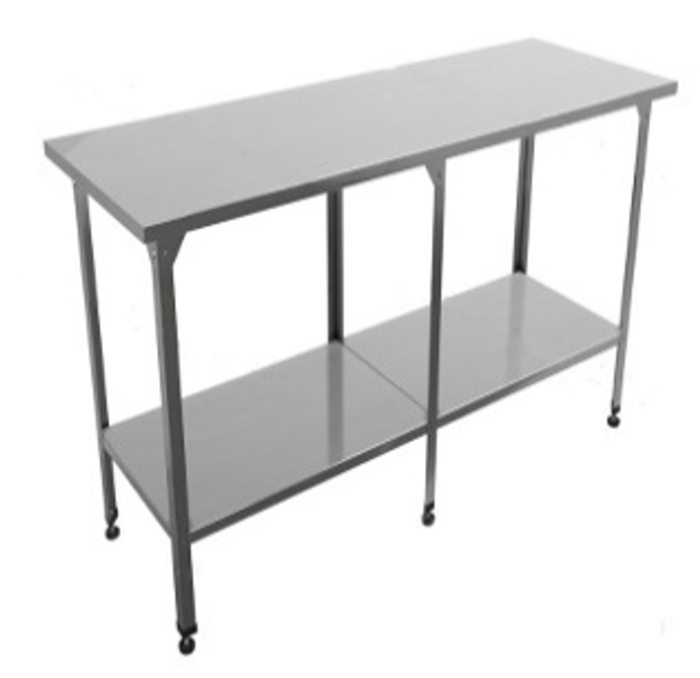 Стол производственный "Профи" СППП , сплошная полка, 2000х700х860 мм, с бортом