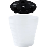 Кашпо для цветов пластиковое 3,5л d-19,7см «Бархан» Прозрачный