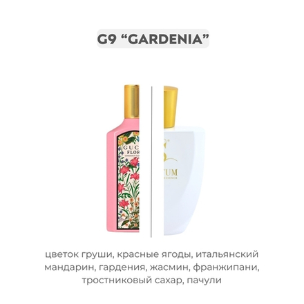 G9 GARDENIA по мотивам Flora gorgeous gardeni - Gucci, парфюмерная вода