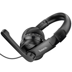 Игровые наушники с микрофоном Hoco W103 Magic tour gaming headphone Black Черные