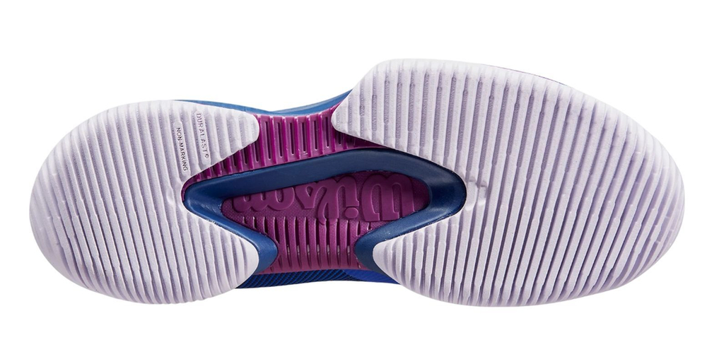 Женские Кроссовки теннисные Wilson Kaos Swift 1.5 2024 - bluing/orchid petal/blue print